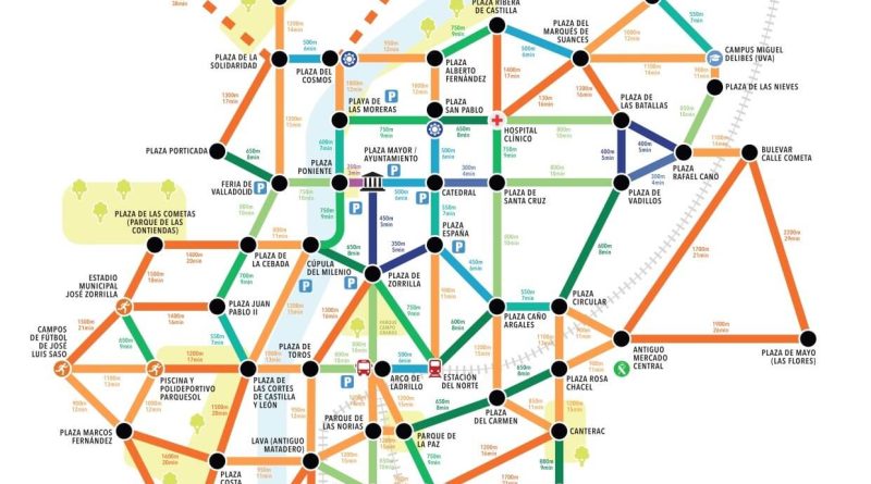 metrominuto valladolid mapa