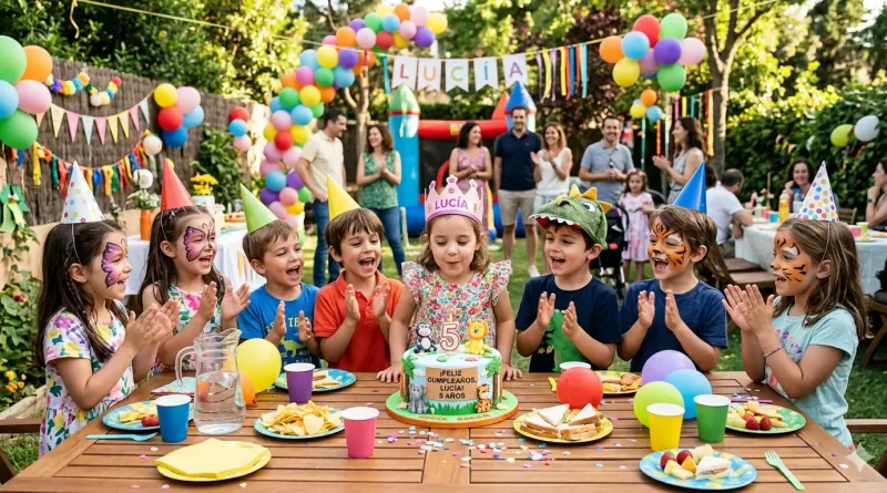 fiesta infantil con juegos tradicionales