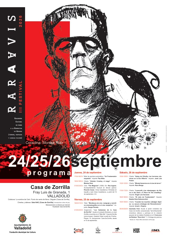 Cartel del Festival Rara Avis Valladolid